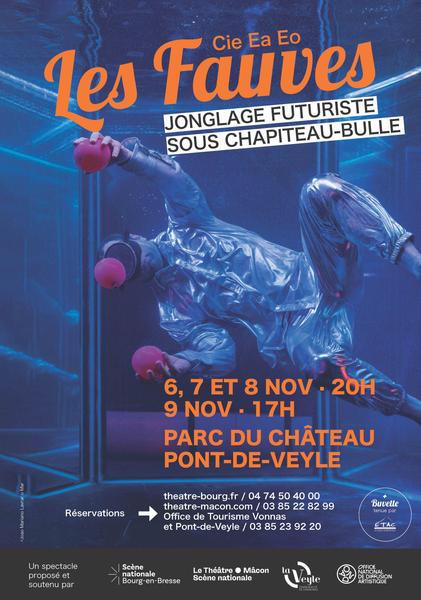 http://Spectacle%20Les%20fauves,%20Jonglage%20futuriste%20sous%20chapiteau-bulle