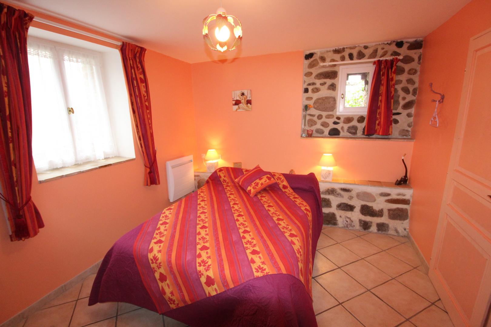 Chambre de Rêves Pêches Abricots, avec lit en 140