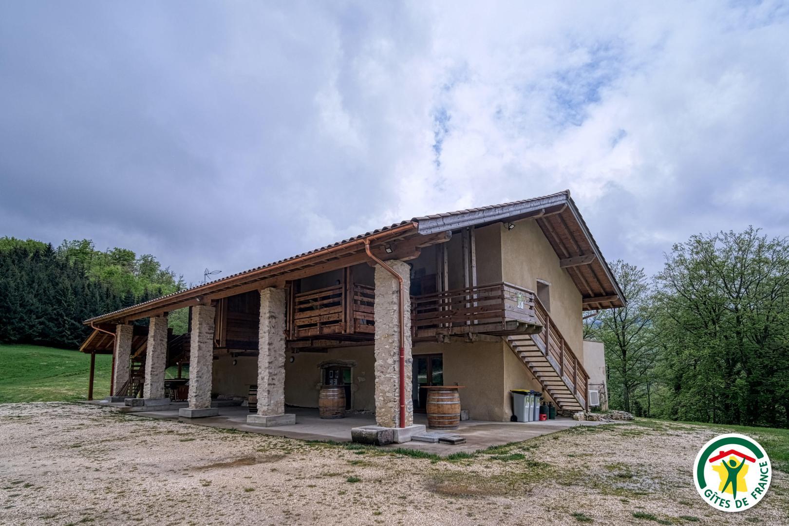 Vue extérieure des gîtes