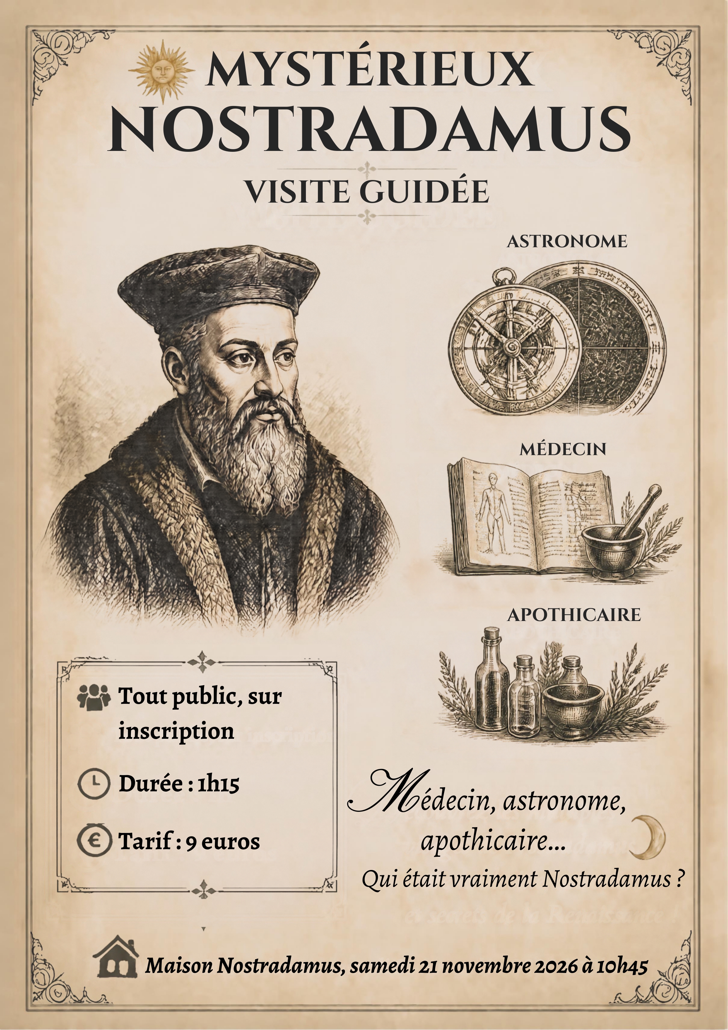 Visites guidées : Mystérieux Nostradamus