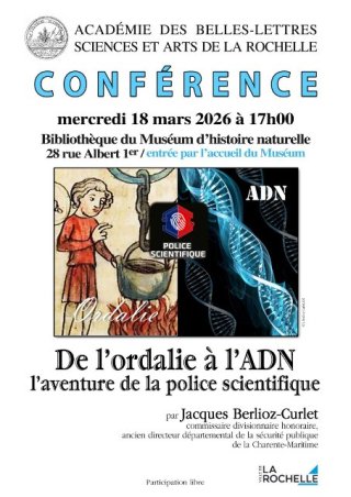 Conférence - De l’ordalie à l’ADN, l’aventure de la police scientifique