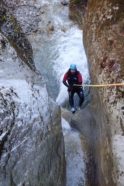 Canyoning hivernal