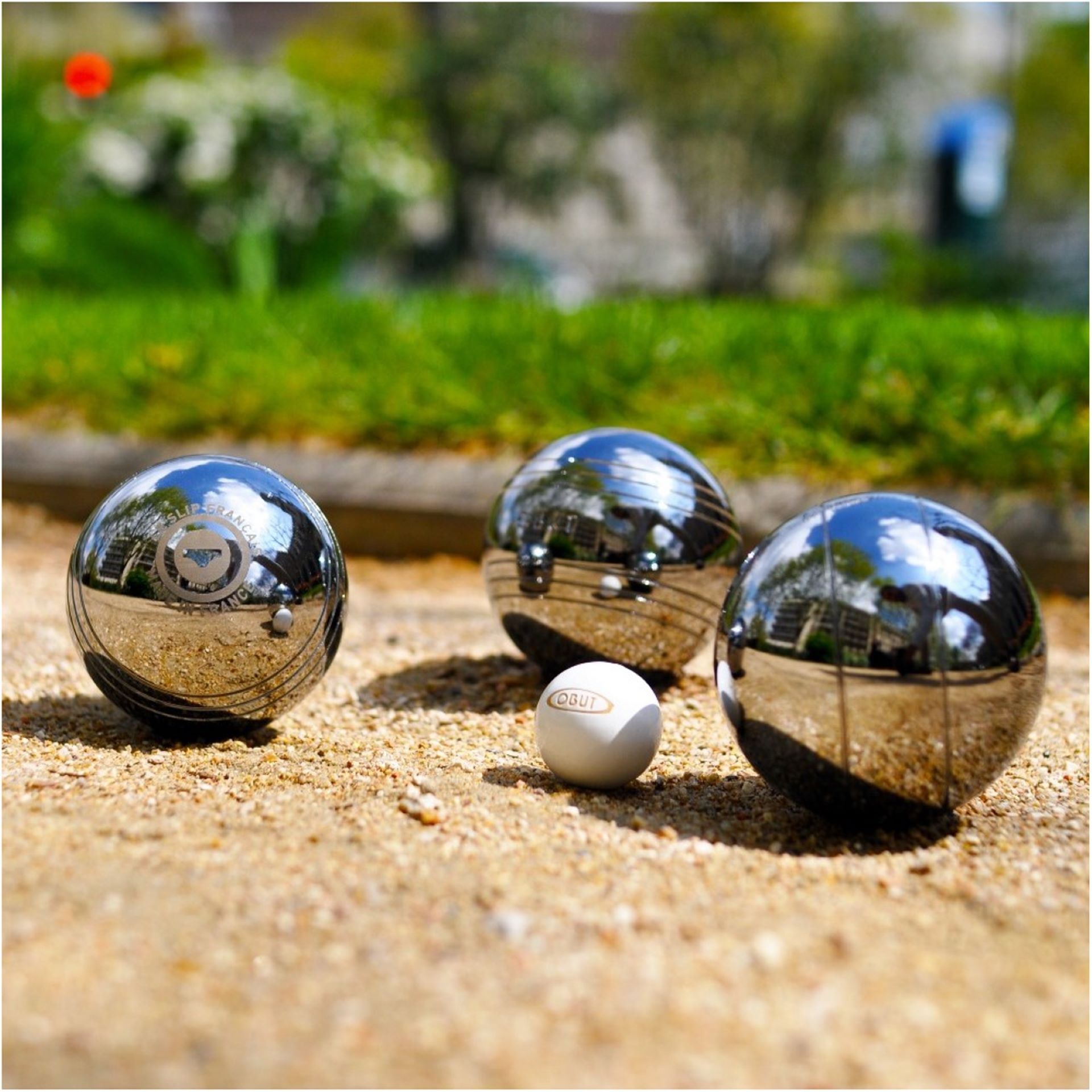 Petanque balls and jacks