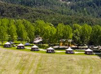 Chalets vu aérienne