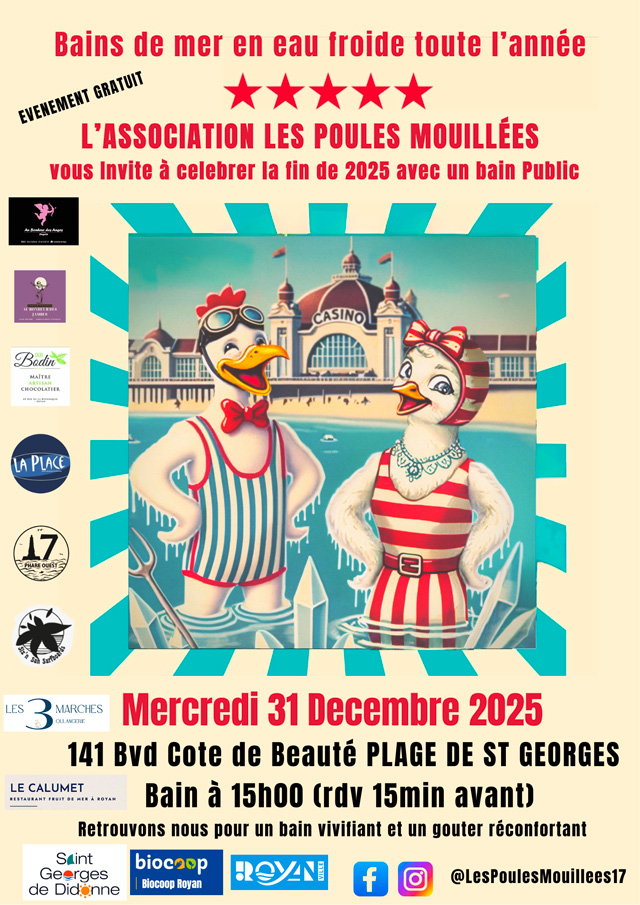 Bains de mer en eau froide