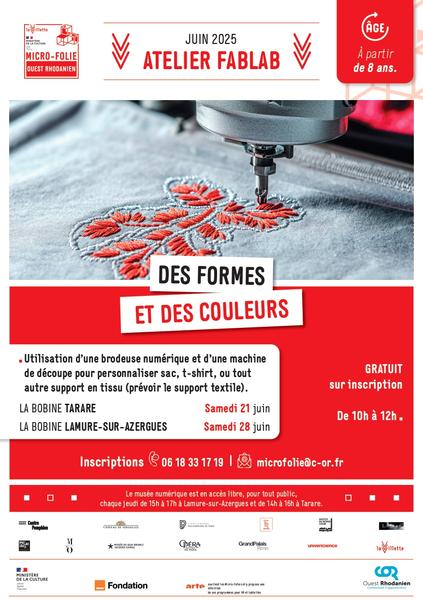 Atelier fablab : des formes et des couleurs