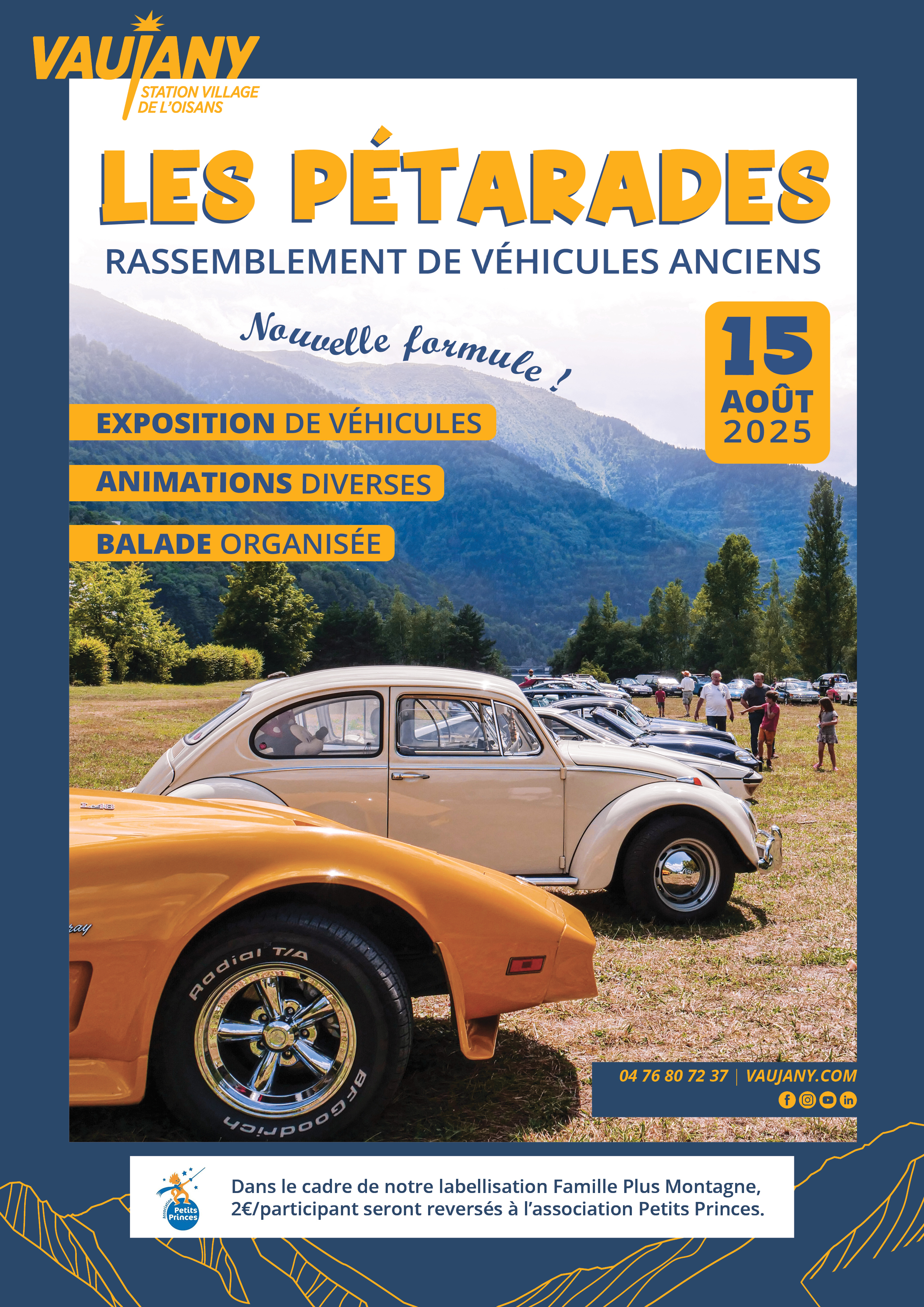 Les Pétarades : rassemblement de véhicules anciens._Vaujany