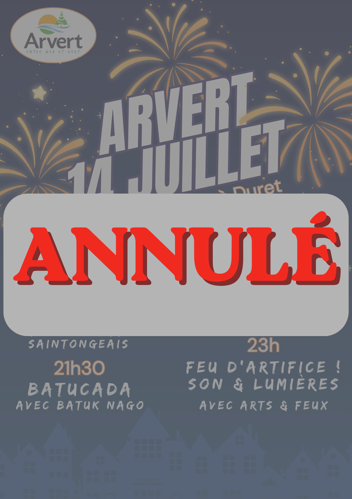 14 juillet ! Feu d'artifice "ANNULÉ"