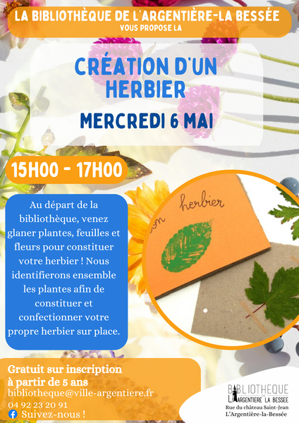 Création d'un herbier