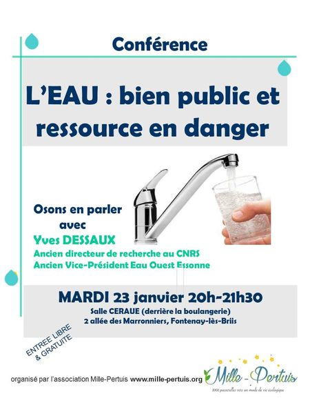conférence sur L’EAU