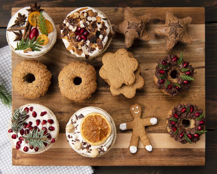 top-view-assortment-pastry-sweets-gingerbread