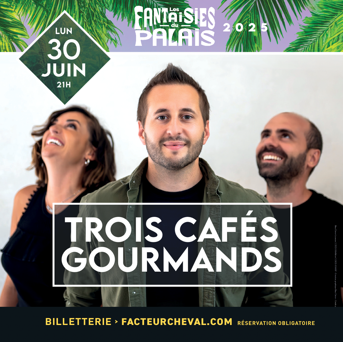 Trois cafés gourmands au Palais idéal