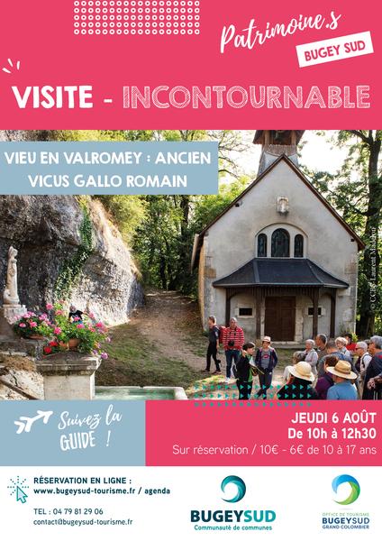 Visite guidée de Vieu-en-Valromey, ancien vicus gallo-romain