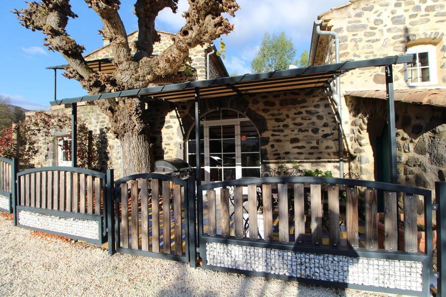 Terrasse privative du Gîte LEtable