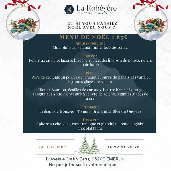 Réveillon de Noël à La Robéyère_Embrun - © La robéyère
