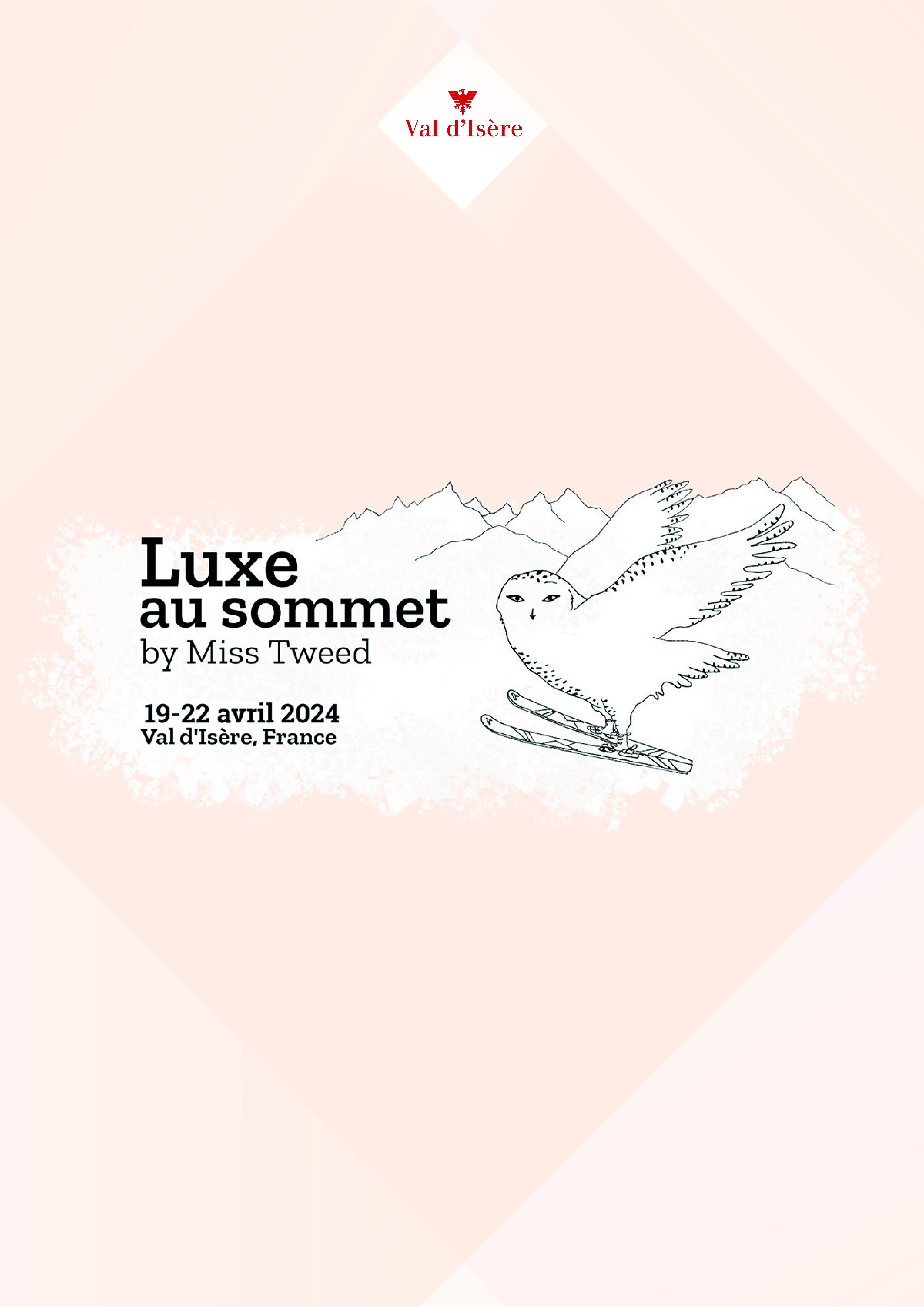 Affiche 2024 Luxe au sommet à Val d'Isère
