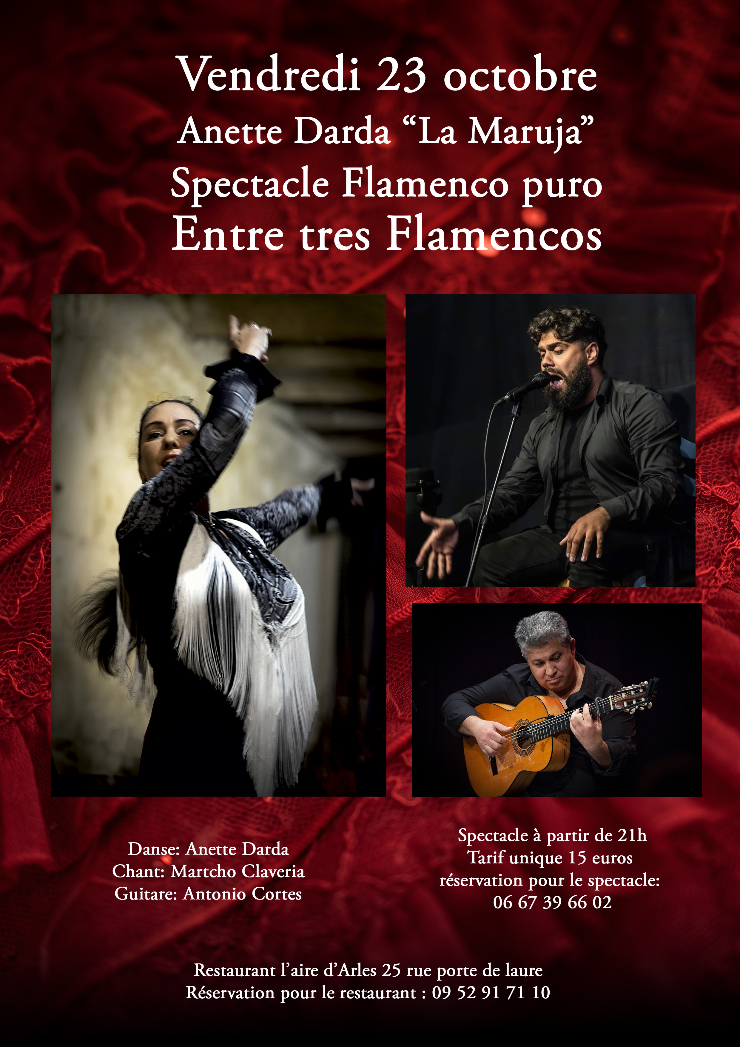 Entre Tres Flamencos – Spectacle Flamenco Puro