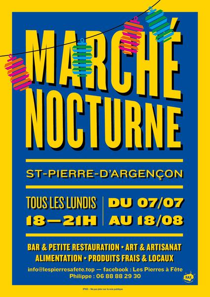 - © Valérie Tortolero Marché nocturne de St-Pierre-d'Argençon - © Valérie Tortolero