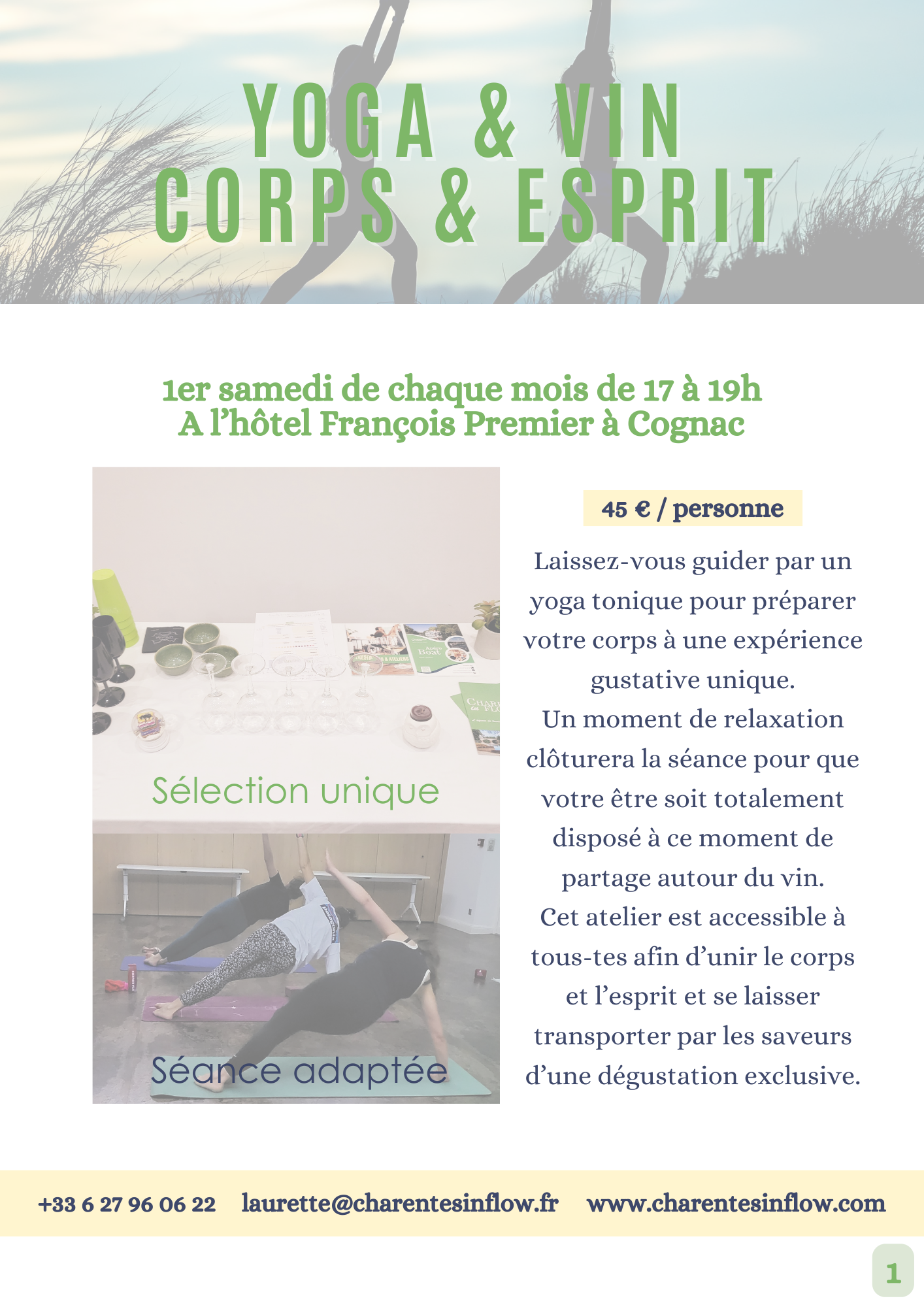 YOGA & WINE | Charentes in Flow