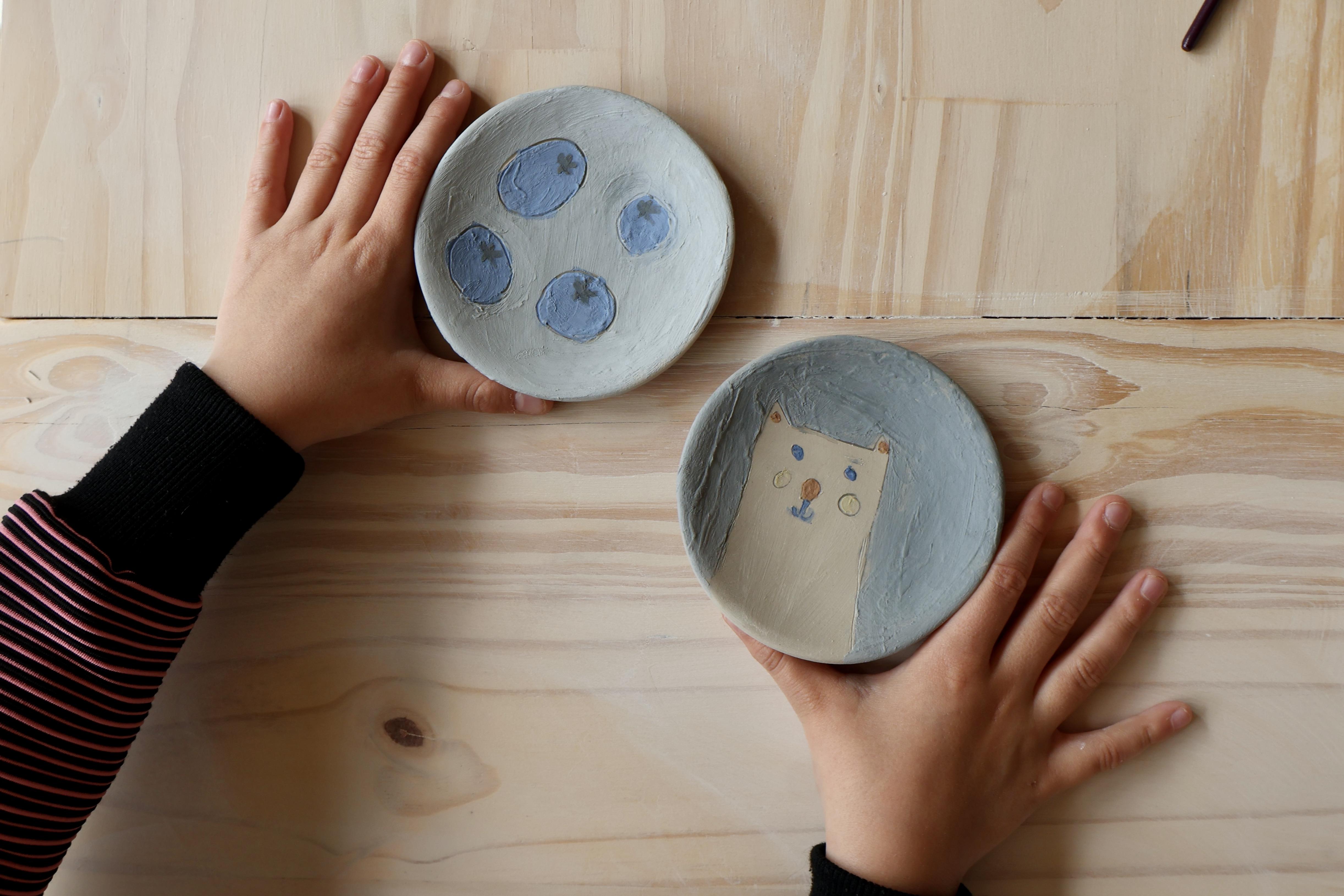 Atelier parent/enfant décor de coupelles