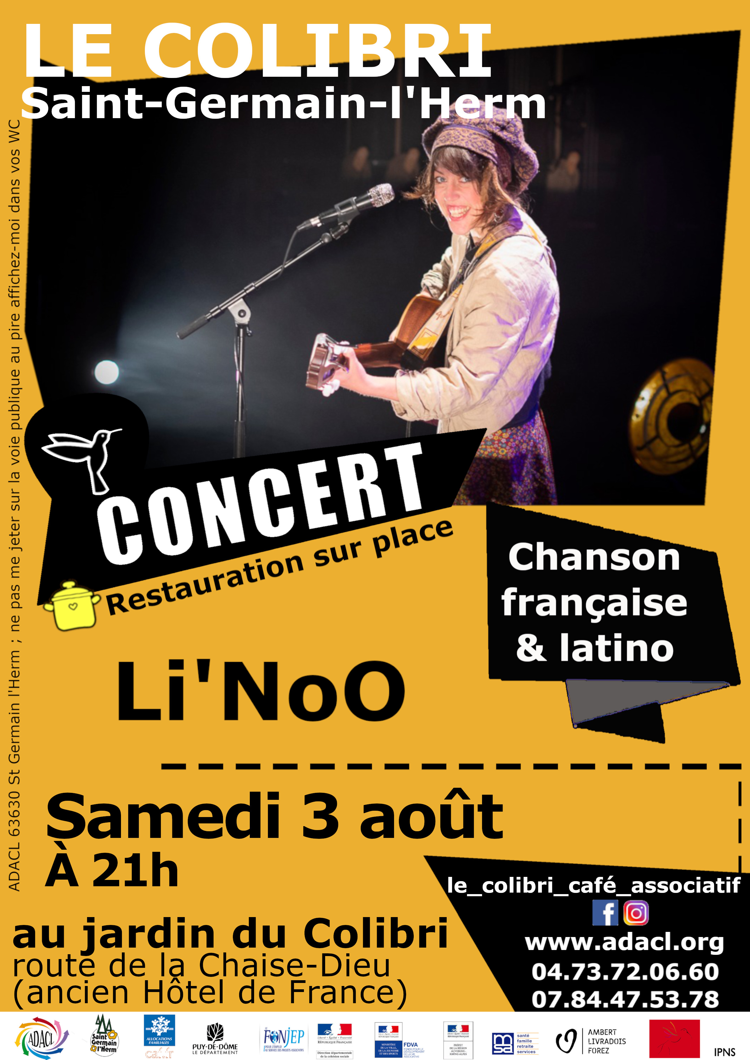 Concert de Li’NoO // Saint-Germain-L’Herm