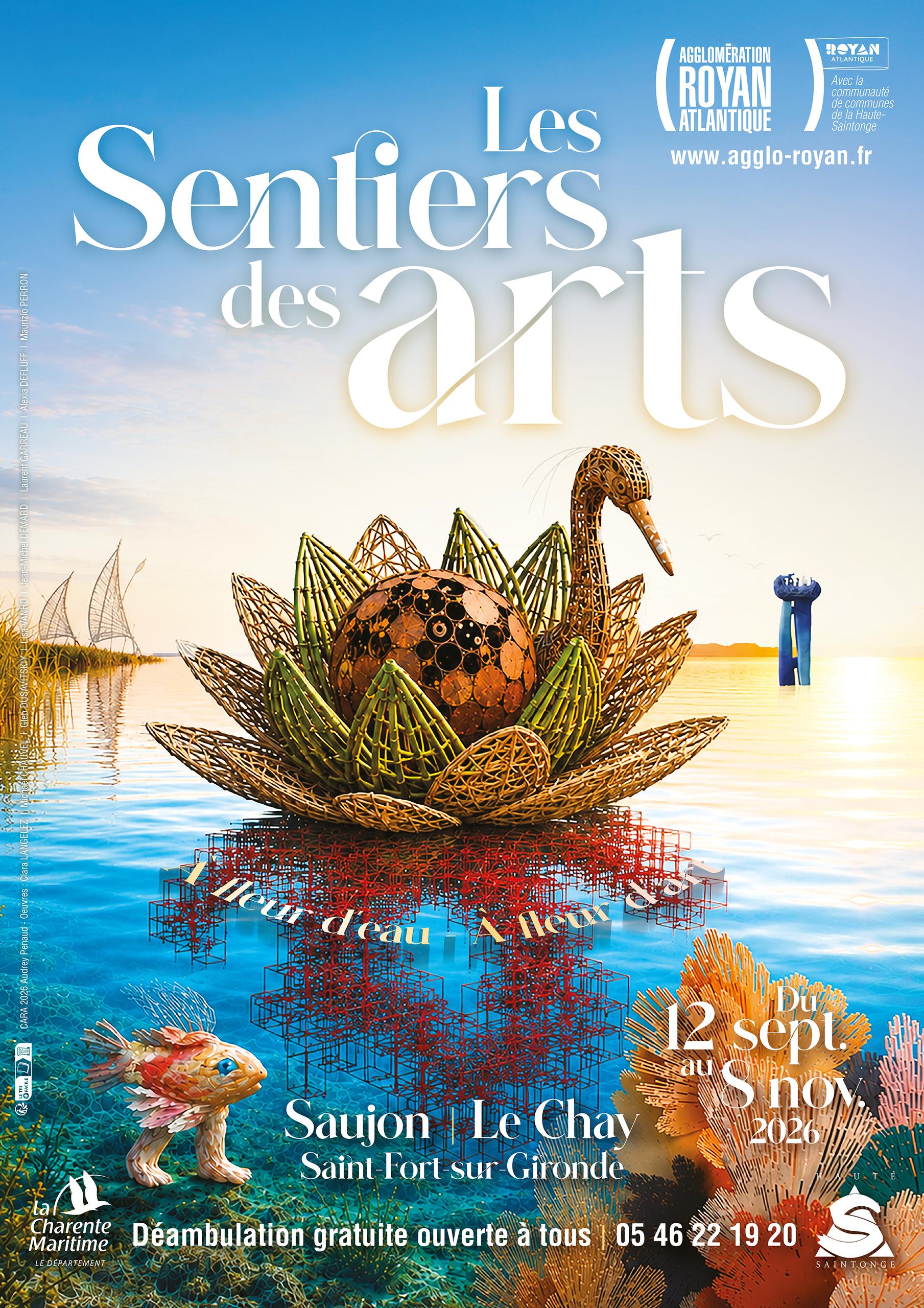 Les Sentiers des Arts : à fleur d'eau, à fleur d'art