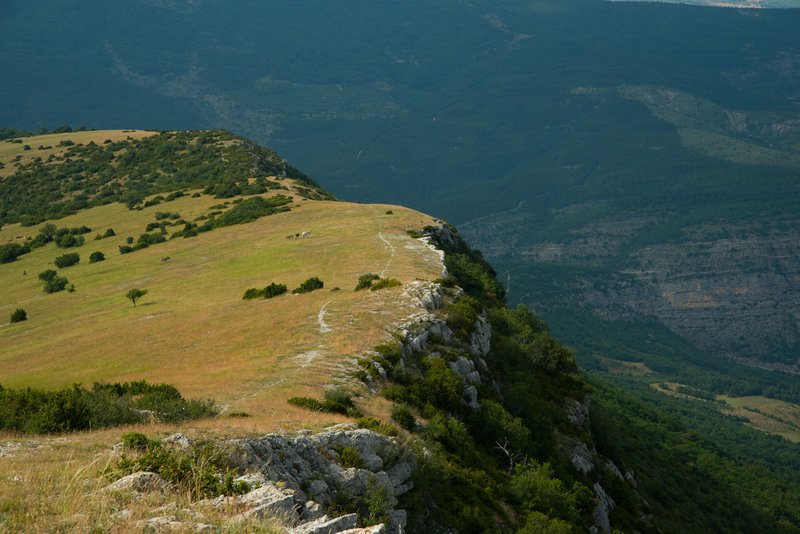 Vue sur la crête de Saint-Cyr