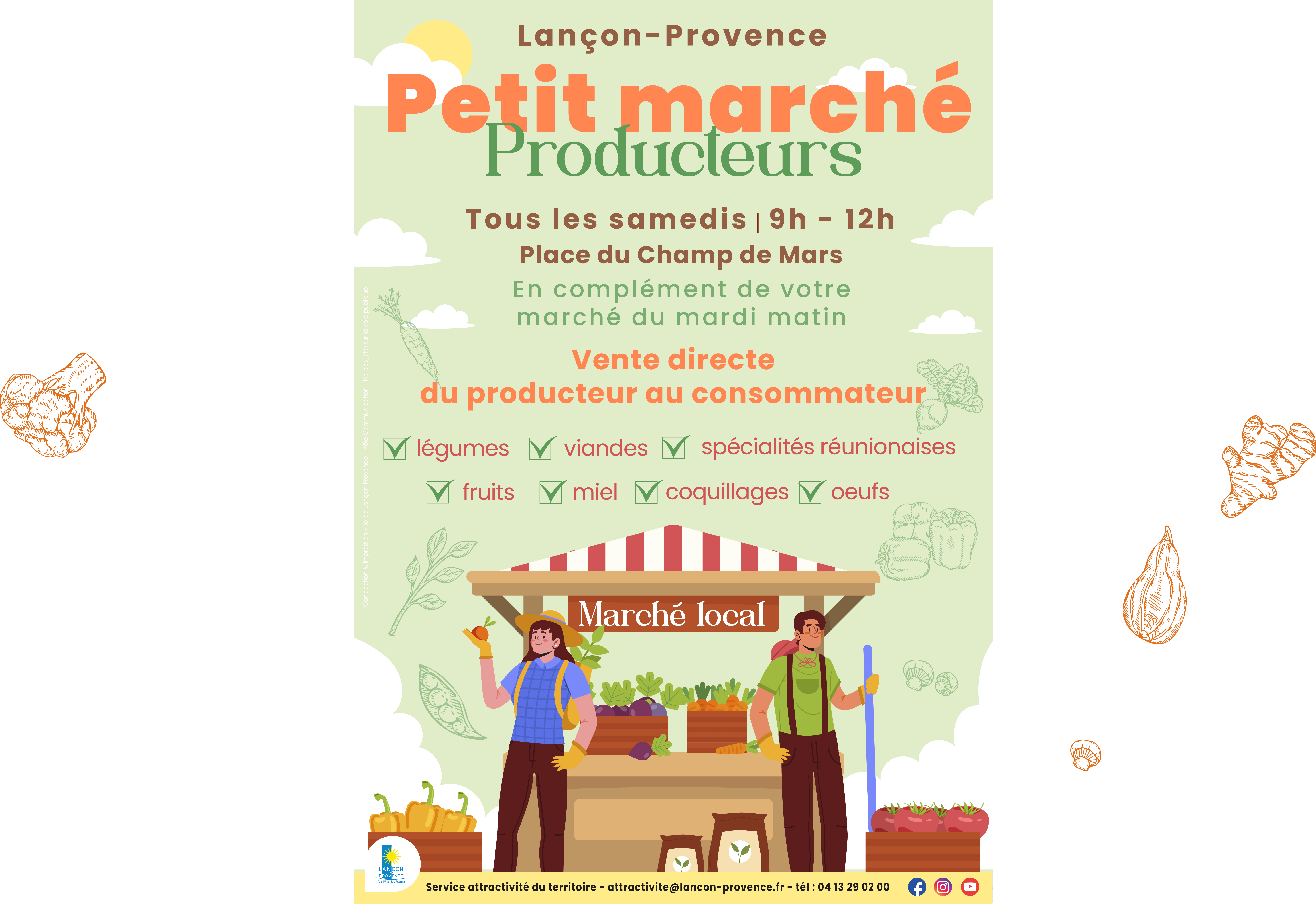 Petit marché producteurs du samedi matin