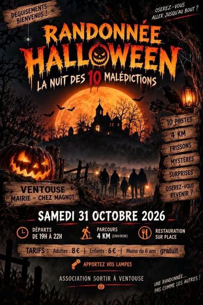 Randonnée Halloween "la nuit des 10 malédictions".