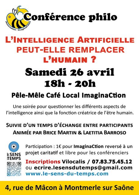 Conférence Philo : L'intelligence artificielle peut-elle remplacer l'Humain ?_Montmerle-sur-Saône