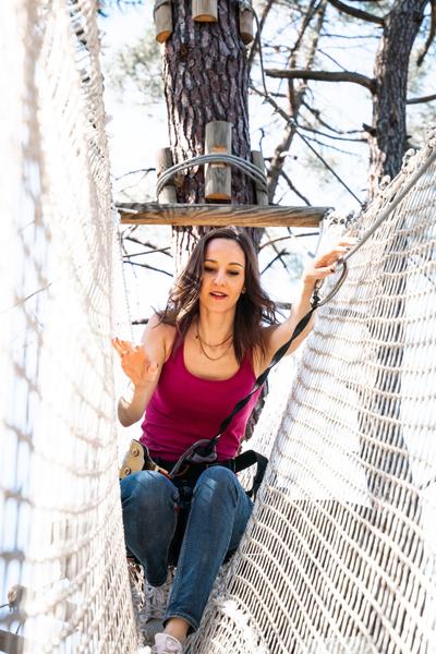 Parcours aventure dans les arbres 