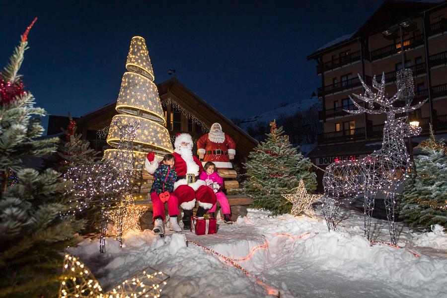 Photo avec le père Noël en haut de station Le 26 déc 2024