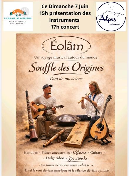 Éolâm/Alpes Instrument à la Maison de Catherine