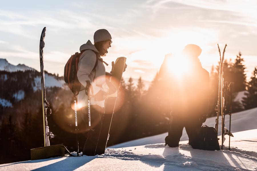 Ski de randonnée entre amis