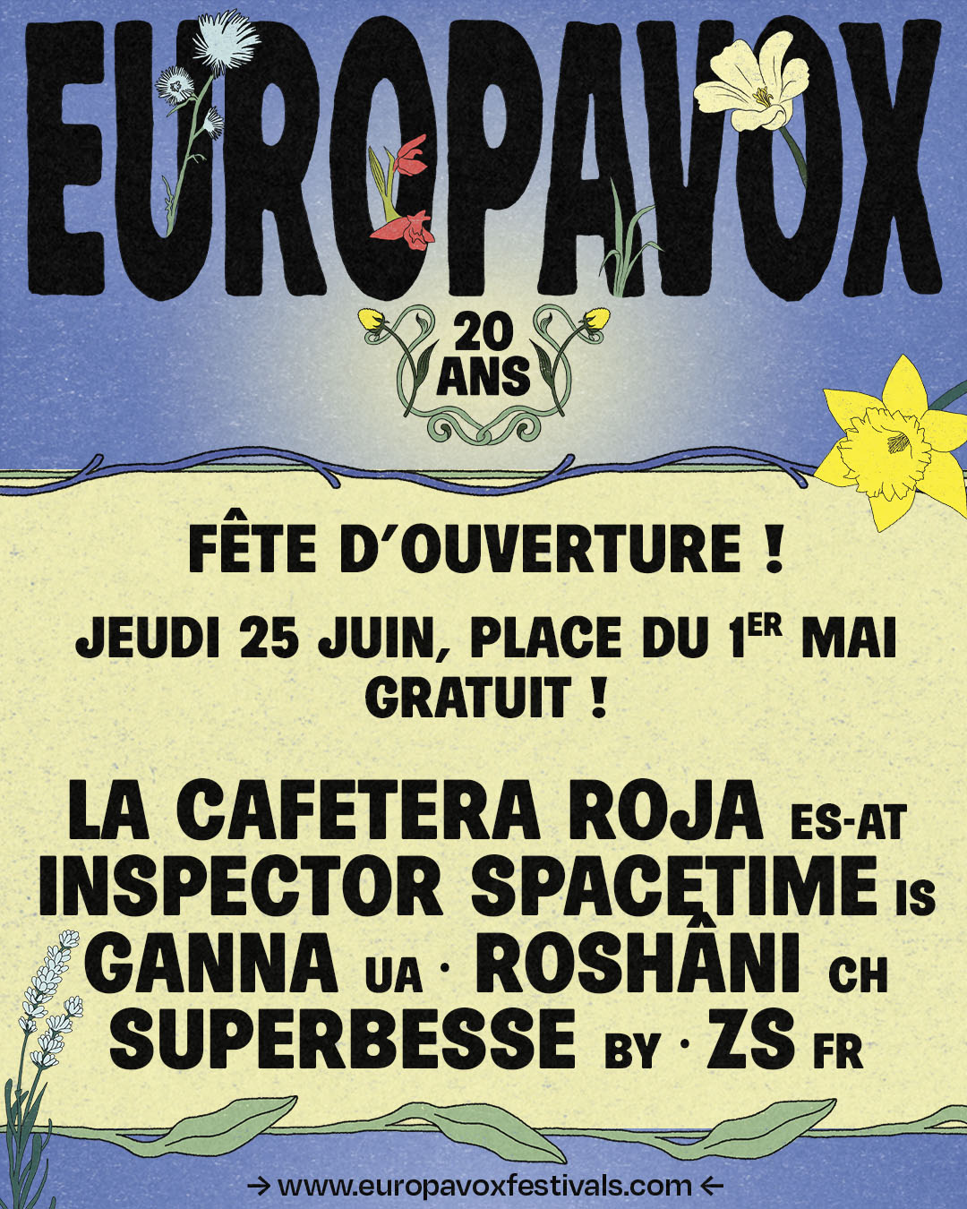 Fête d'ouverture du Festival Europavox