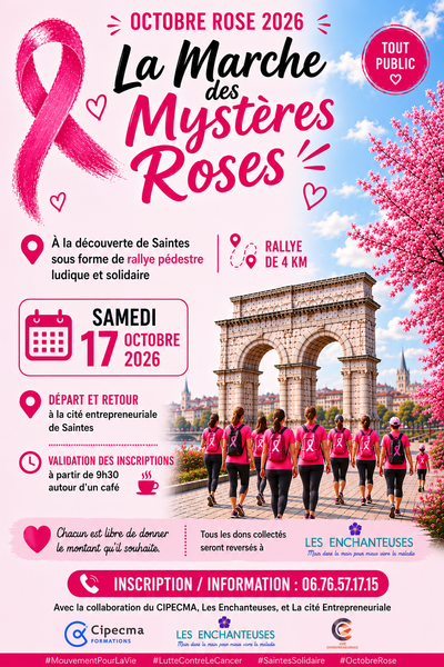 Octobre Rose - La Marche des Mystères Roses à Saintes