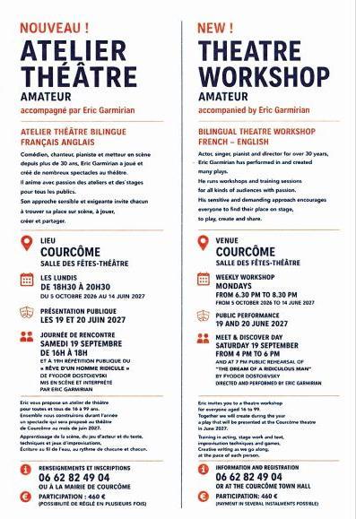 Atelier théâtre amateur
