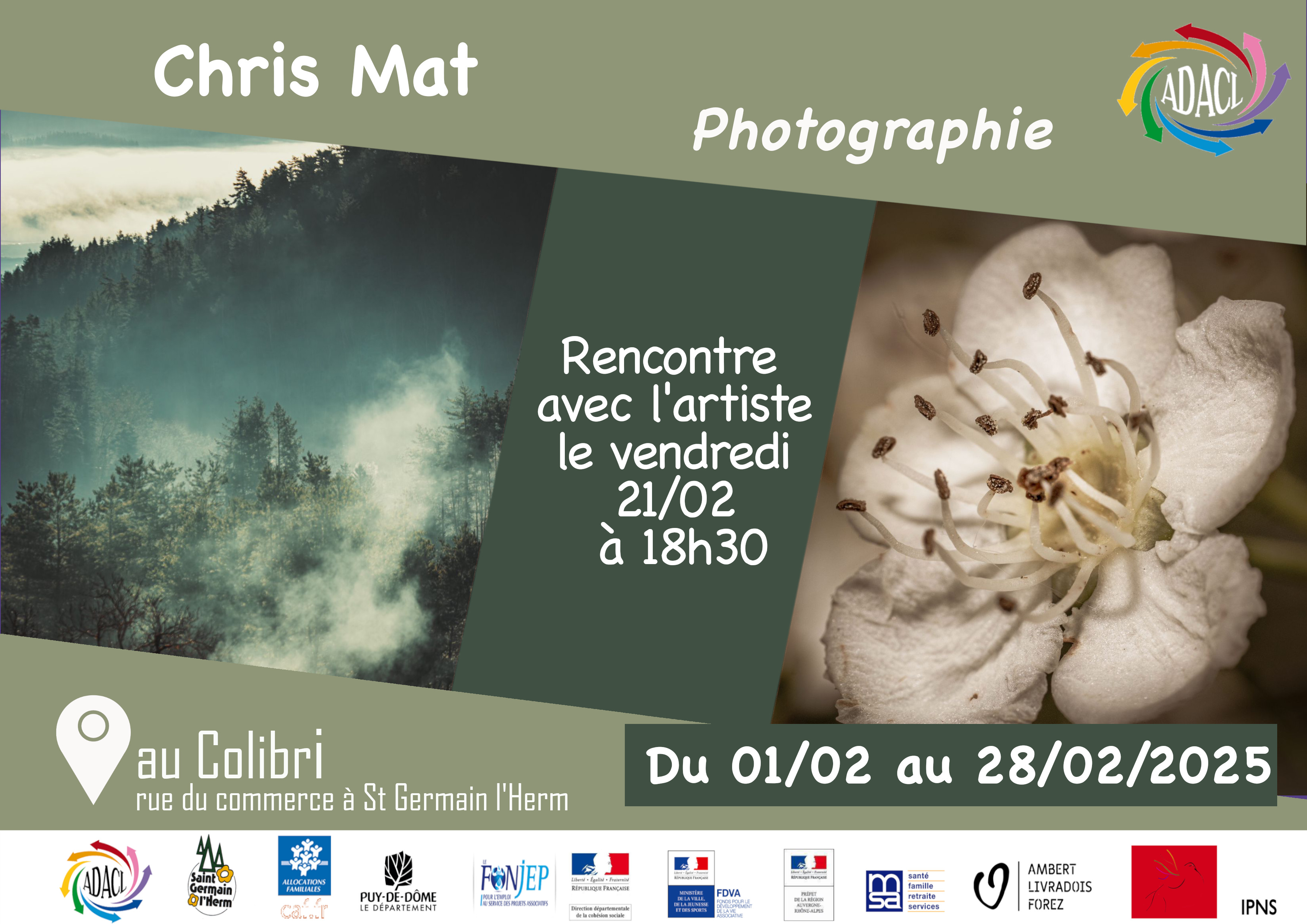 Exposition Chris Mat // Saint-Germain-L’Herm