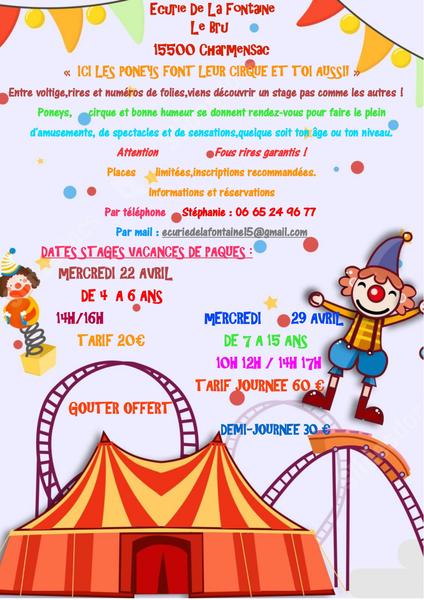 Stages Poney à l'Ecurie de la Fontaine