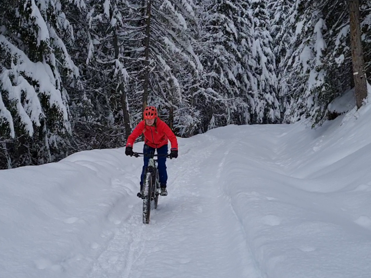 VTT sur neige avec Arav'e-Bike, Le Grand-Bornand