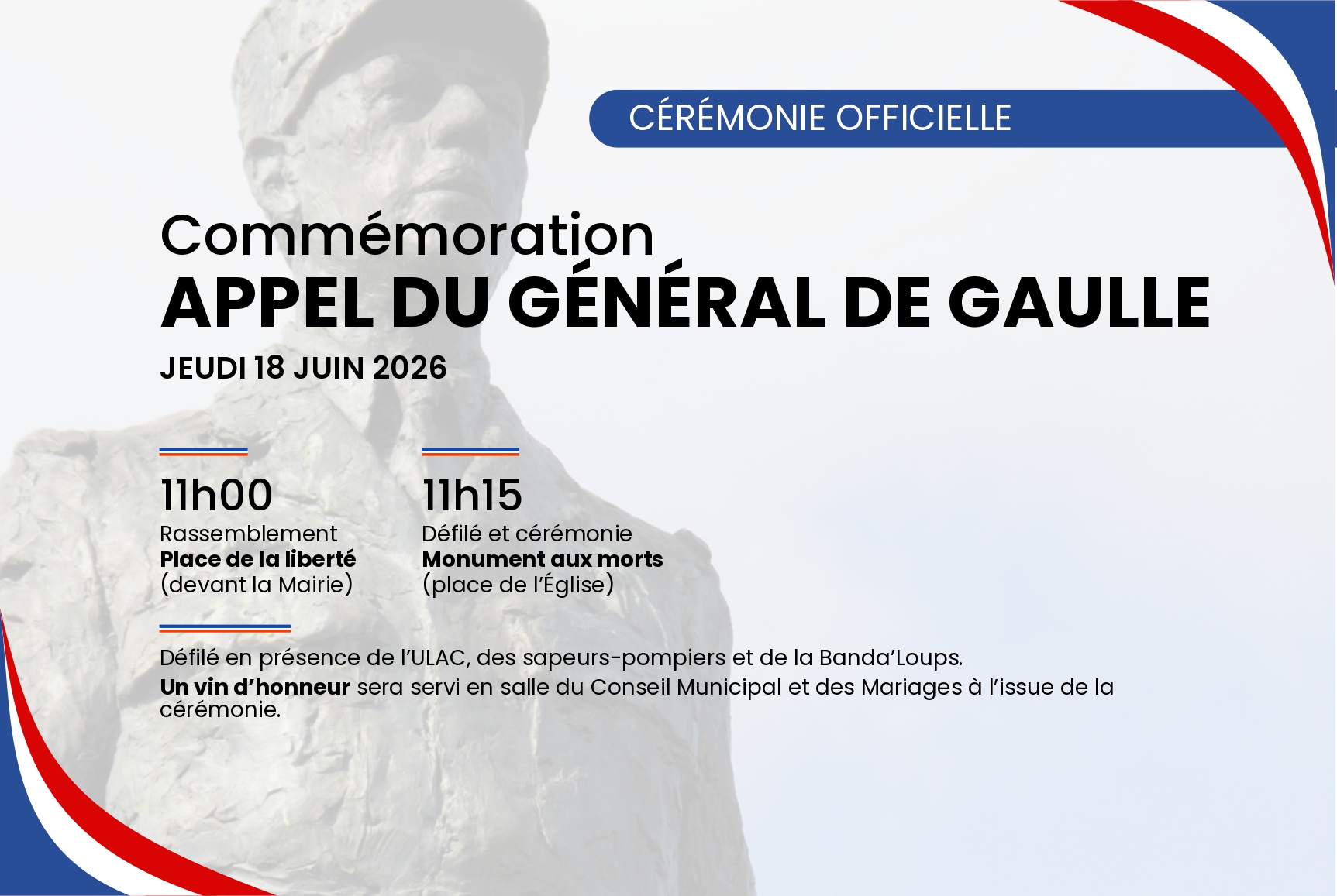Commémoration de l'appel du Général de Gaulle
