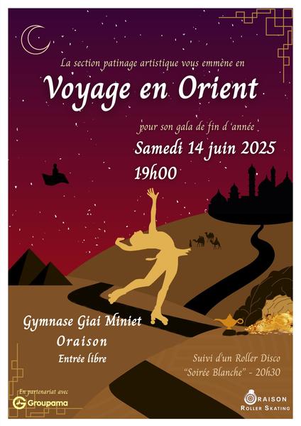 Gala patinage artistique Voyage en orient
