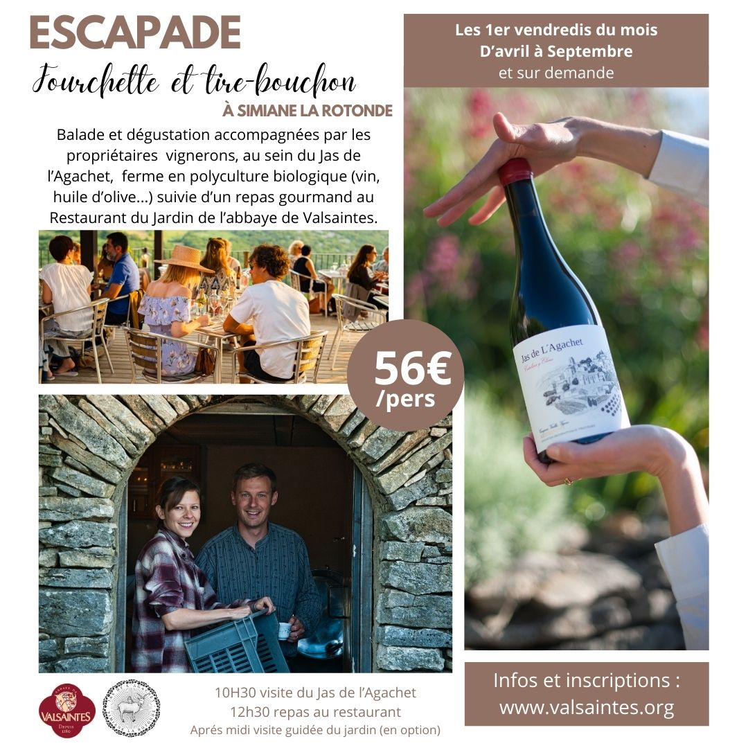 Escapade " Fourchette et tire-bouchon"_Simiane-la-Rotonde