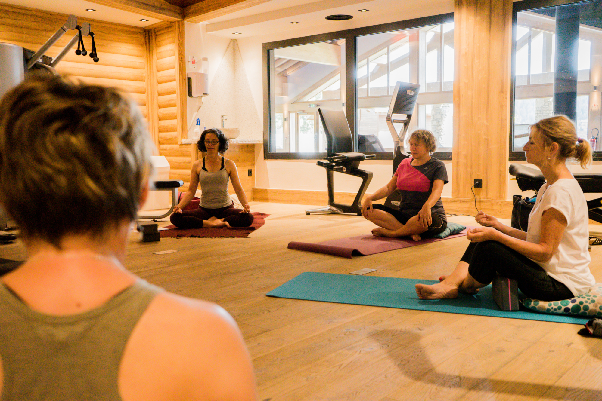 Séance de yoga