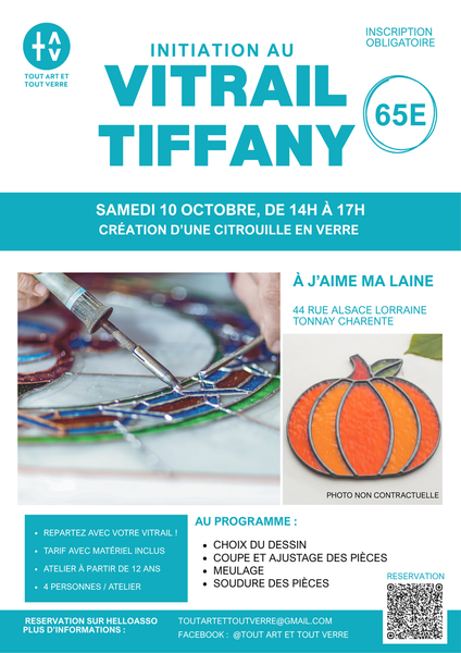 Atelier d'initiation au vitrail tiffany