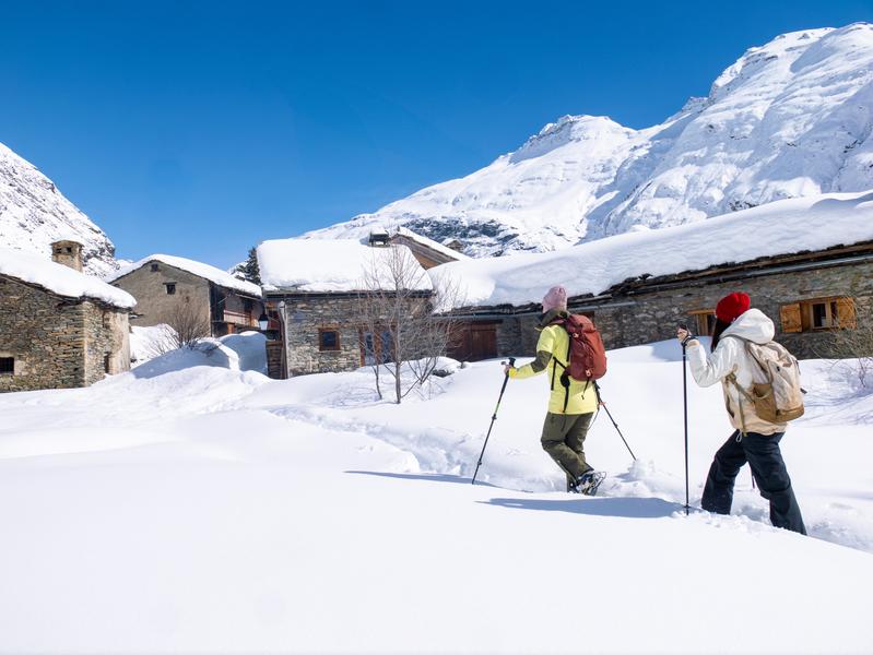 Itinéraire raquettes La Découverte_Bessans
