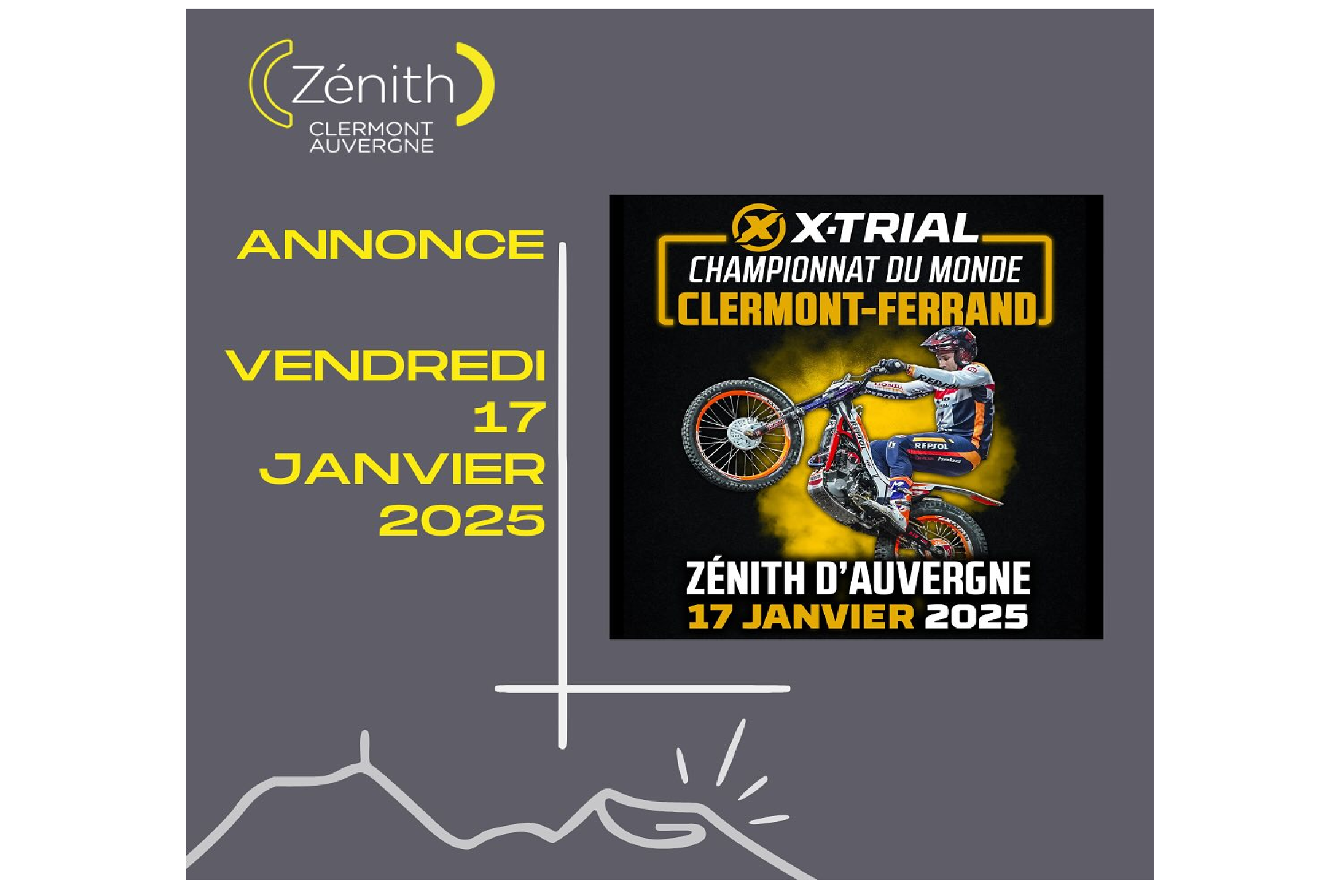 Chapionnat du monde FIM X-Trial 2025 | Zénith d'Auvergne