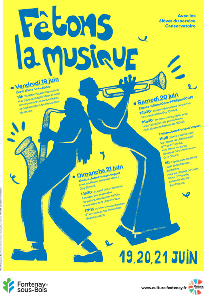 Affiche de la Fête de la musique 2026 à Fontenay-sous-Bois 