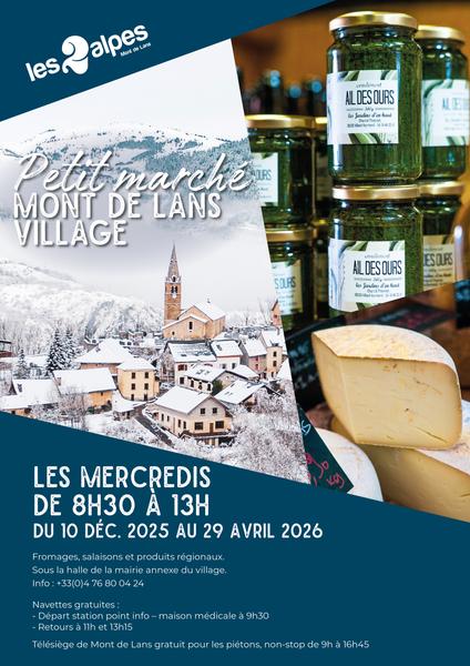 Le petit Marché de Mont-de-Lans_Les Deux Alpes
