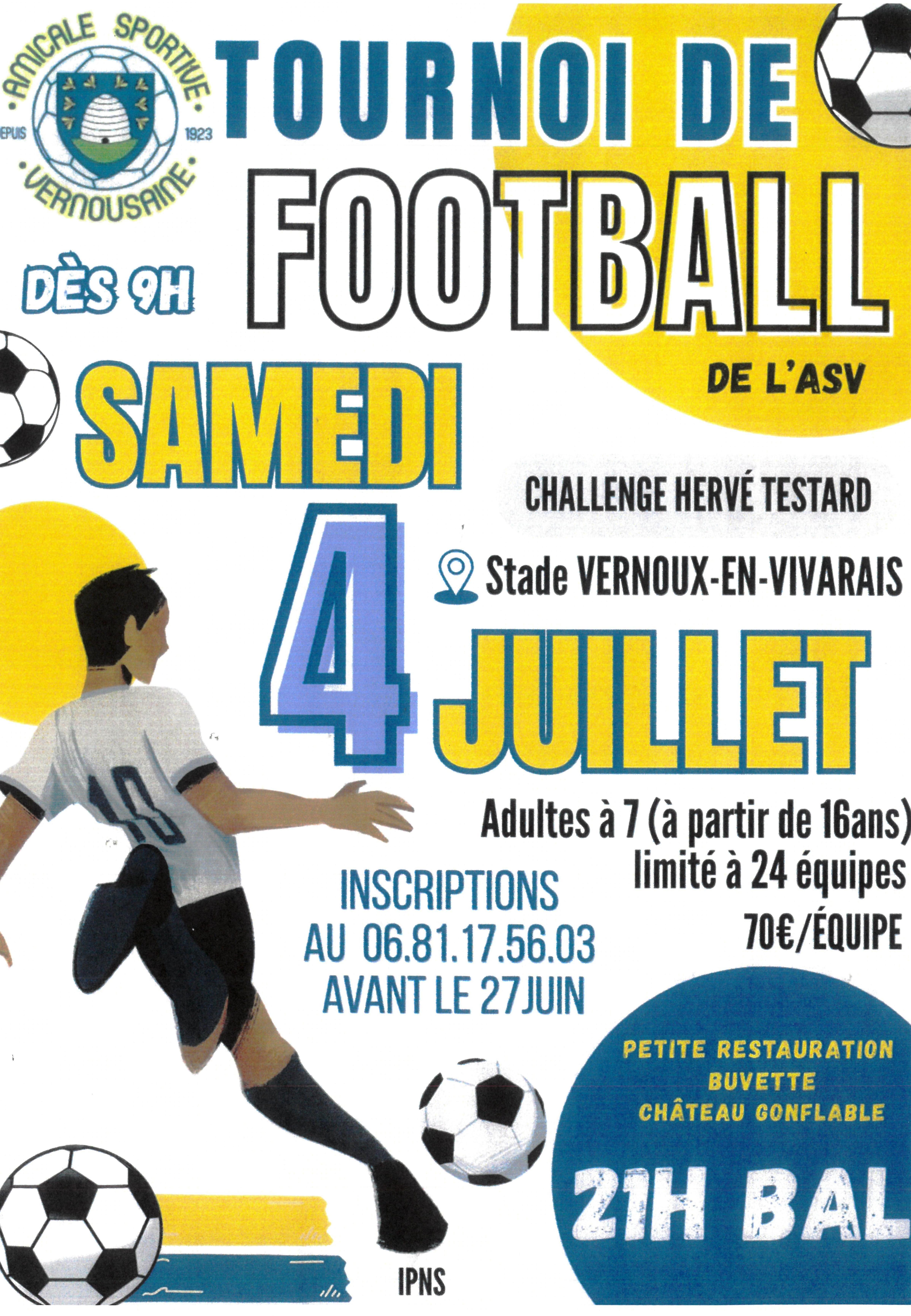 Tournoi de football à 7 (équipes de 7 joueurs)